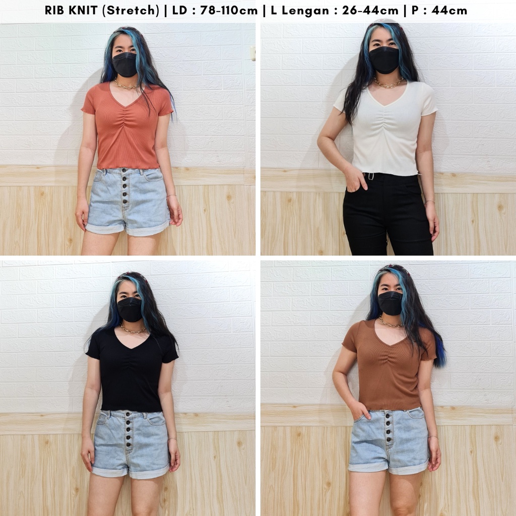 4842 NOELLA SHIRRED TOP