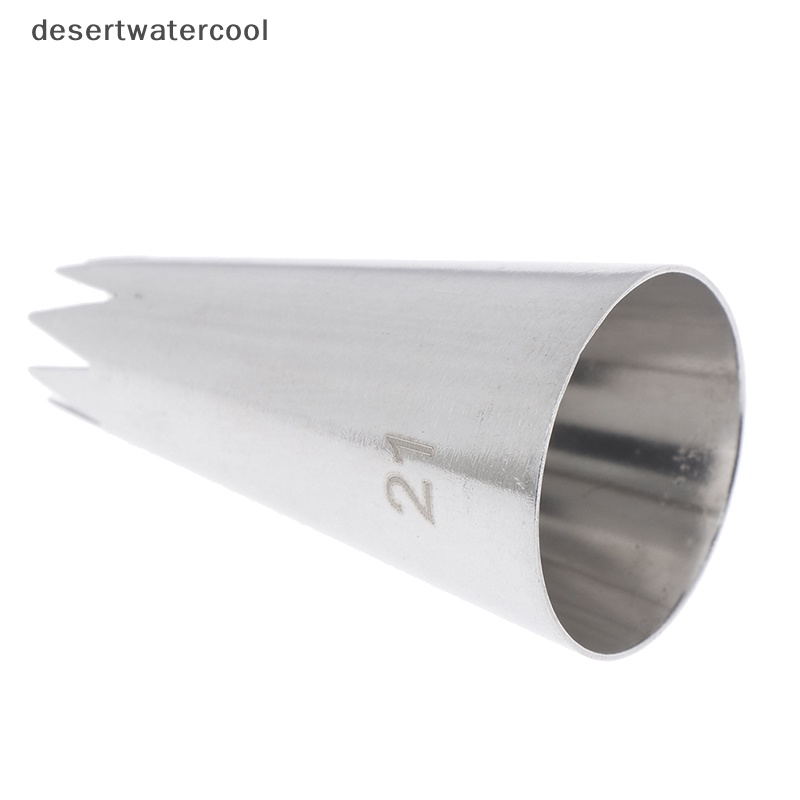 Deid 9pcs Open Star Cream Piping Nozzle Kue Decorag Set Metal Pastry Bag Tips Martijn