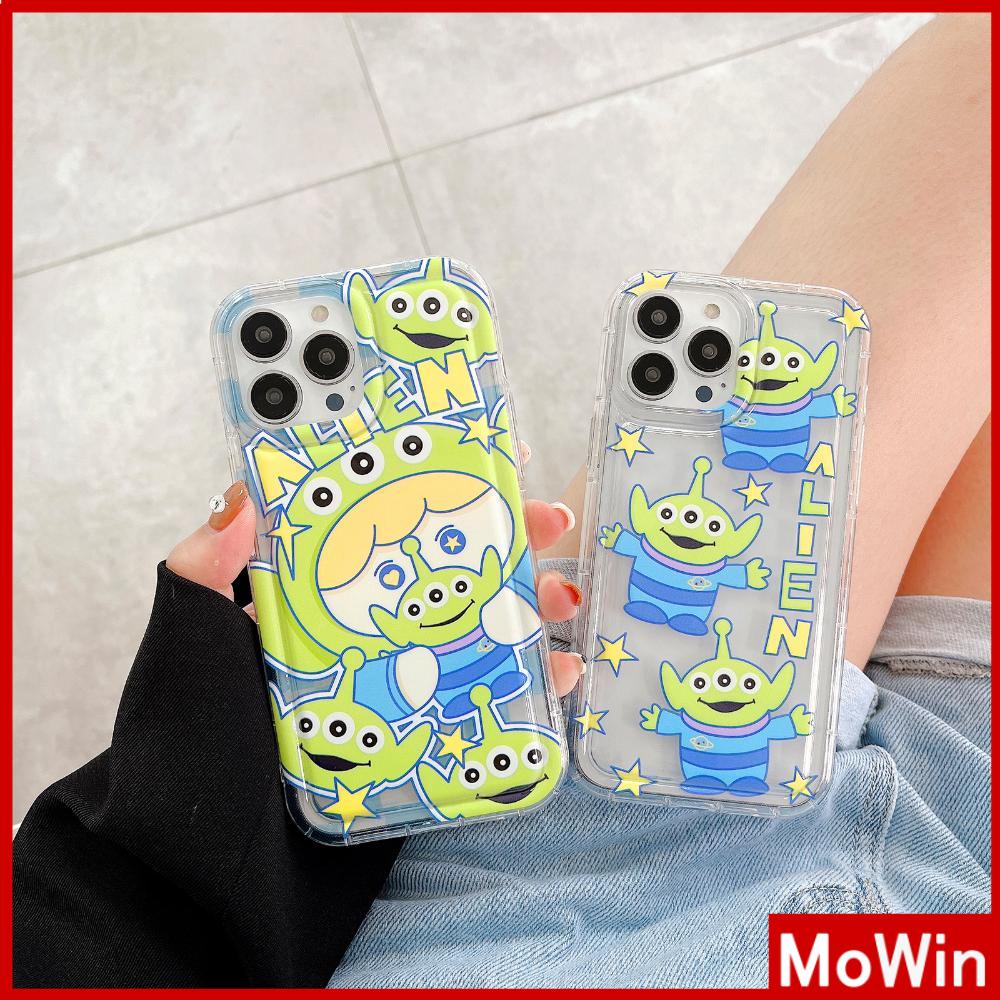 Case iPhone 14 Pro Max iPhone Case Bingkai Foto Kantong Udara TPU Lembut Transparan Lucu Kartun Hijau Boneka Kompatibel dengan iPhone 13 Pro Max 12 Pro Max 11 Xr Xs Max 7Plus 8Plus