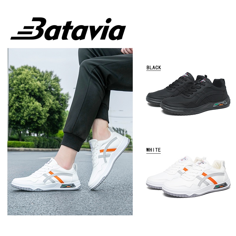 （COD）Batavia Sepatu Sports pria penting terbaru putih santai pria sepatu outdoor sepatu jogging sepatu black sekolah sepatu J14