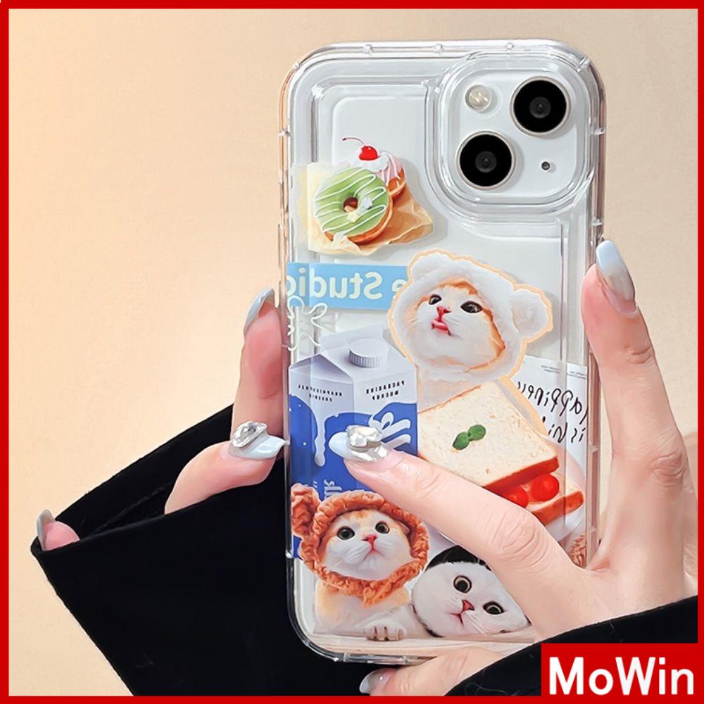 Case iPhone 14 Pro max iPhone Case Bingkai Foto Airbag TPU Lembut Transparan Shockproof Perlindungan Lucu Kucing Kucing Anjing Kompatibel dengan iPhone 13 Pro max 12 Pro Max 11 xr xs max 7 8Plus