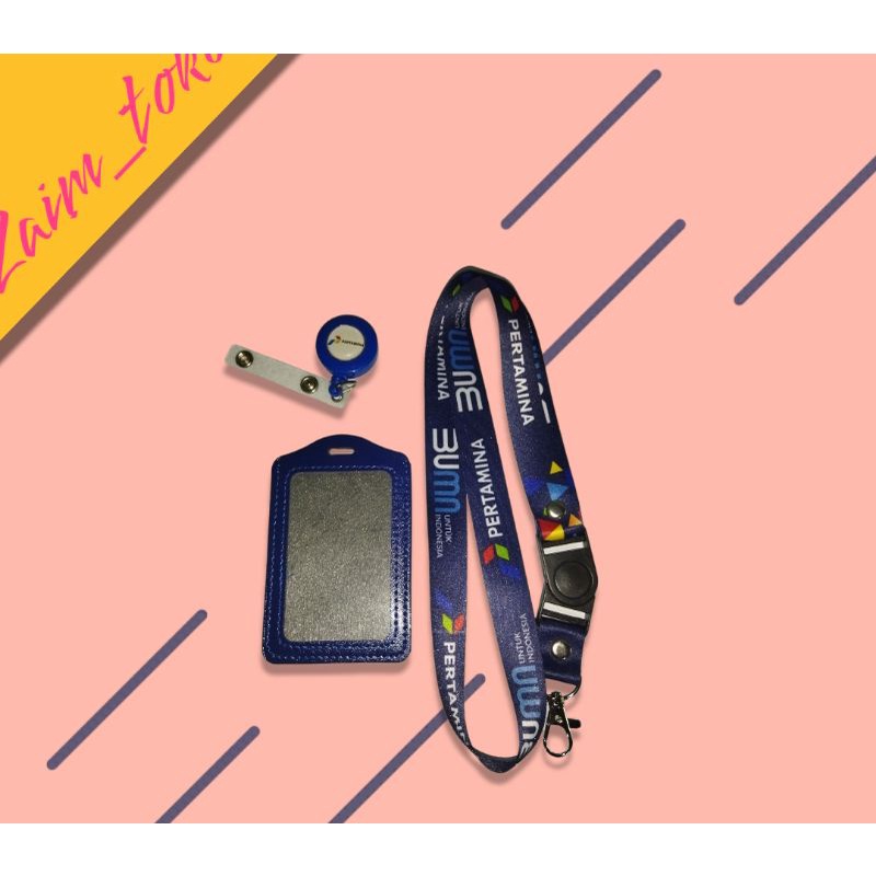 

tali id card pertamina biru