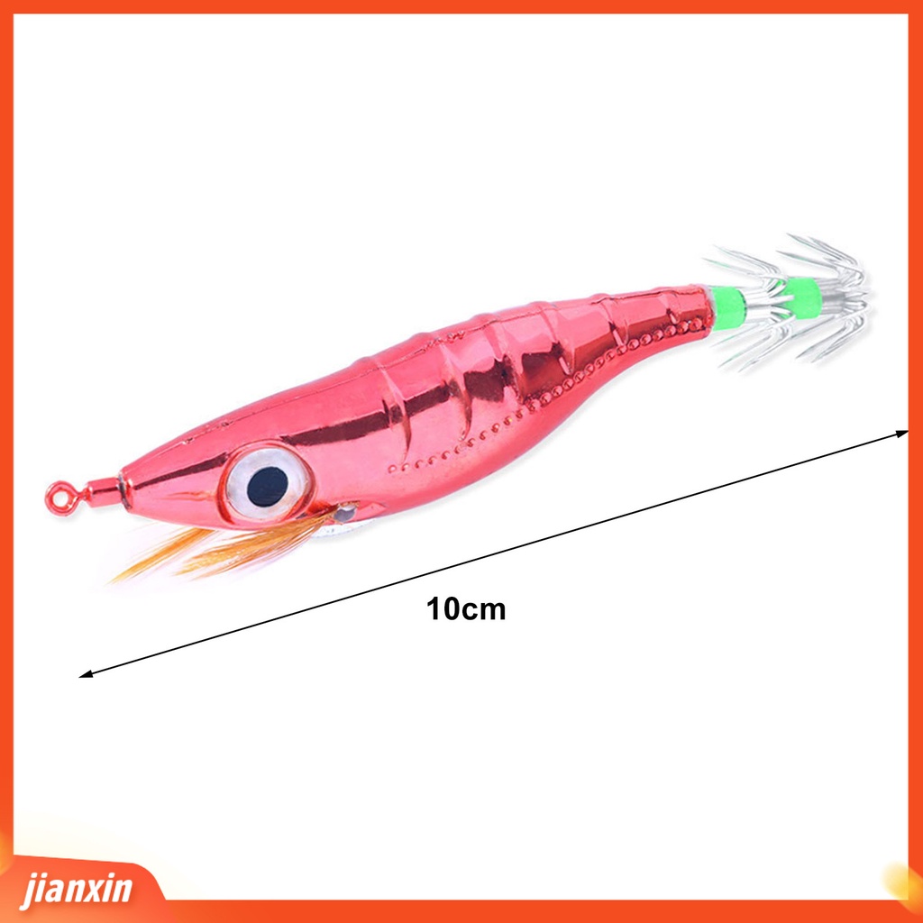 (in Stock) 10 cm Umpan Udang 3D Simulasi Fisheye Simulasi Electroplated Tajam Kait Angling Glow-in-the-dark Gurita Umpan Memancing Luar Ruangan