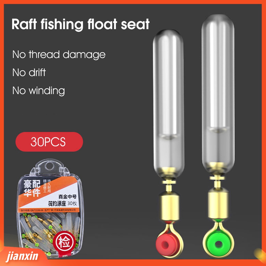 (In Stock) 30Pcs Holder Apung Lembut Rotasi 360derajat Silikon Tahan Aus Istirahat Pelampung Pancing Untuk Memancing