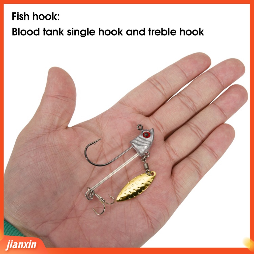 (In Stock) 2Pcs 7g /10g /17g Kait Pancing Tajam Dengan Sendok Putar Bahan Baja Karbon Tinggi Bentuk Kepala Ikan Memancing Berduri Lure Hooks Untuk Pecinta Memancing