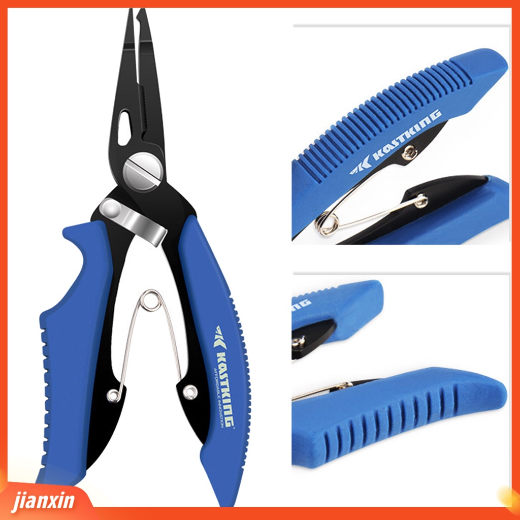 (In Stock) Tang Kait Ergonomics Anti-slip Pegangan Nyaman Kekuatan Tinggi Multifungsi Stainless Steel Air Asin Gear Memancing Tang Memancing Luar Ruangan