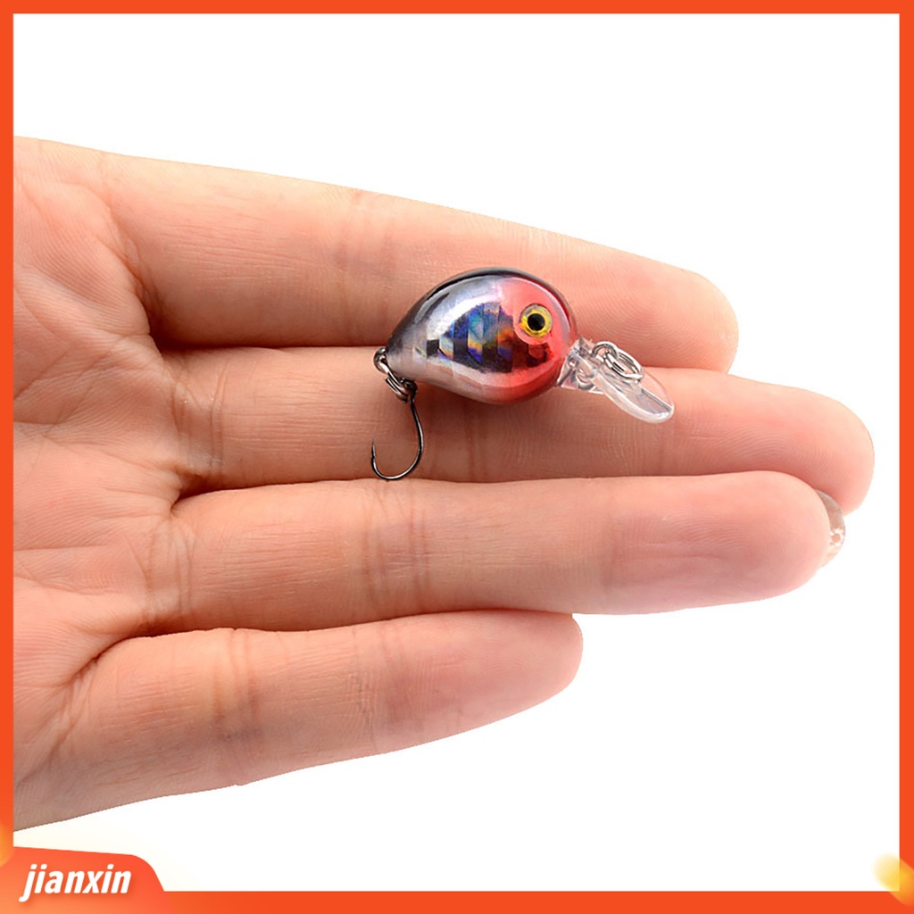 (In Stock) 3.2cm /1.5g Umpan Bionik 3D Simulasi Fisheye Tajam Kait Realistis Angling Mengambang Air Kait Tunggal Umpan Umpan Memancing Luar Ruangan