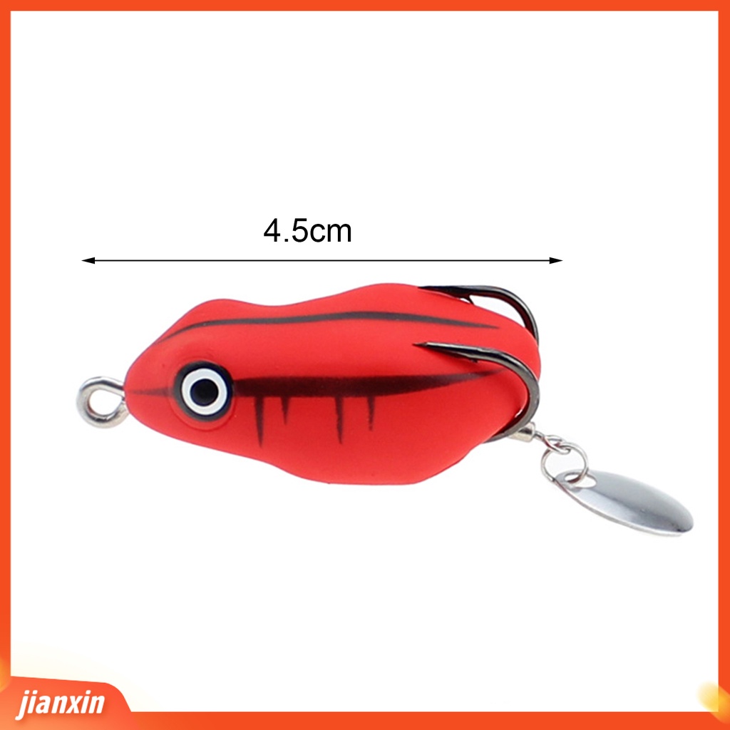 (In Stock) 4.5cm /8.5g Lure Umpan Lembut Tajam Kait Simulasi Tahan Gigit Angling PVC Memancing Karet Katak Umpan Lembut Perlengkapan Memancing