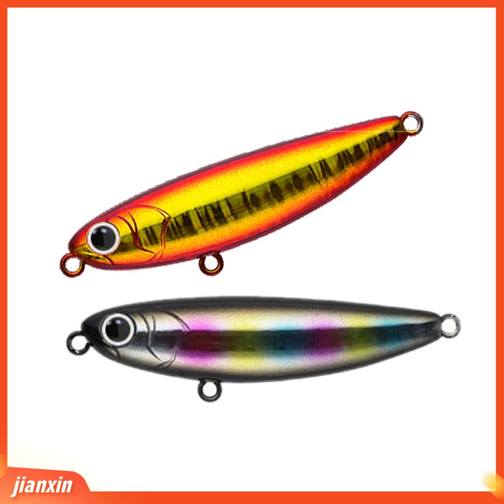 (In Stock) 6cm/6g Umpan Umpan Simulasi Realistis Treble Hook 3D Lukisan Angling Jalan Umpan Pensil Laut Memancing Umpan Perlengkapan Memancing