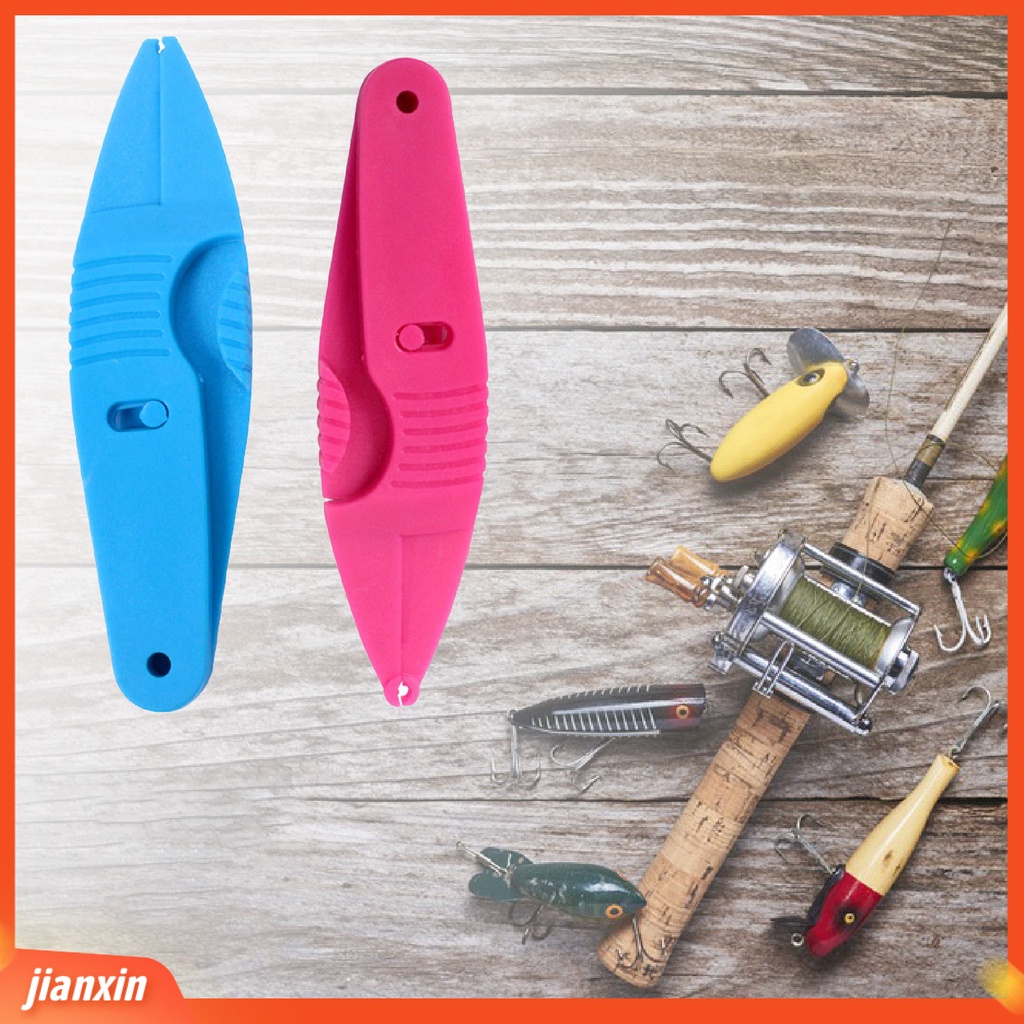 (In Stock) Portable ABS Plastik Gerigi Rahang Cacing Tanah Klip Gripper Umpan Pancing Penjepit