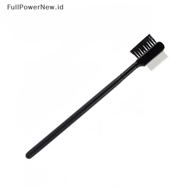 Power Sisir Alis Sikat Bulu Mata Gigi Baja Dual-Comb Extension Brush Sisir Logam ID