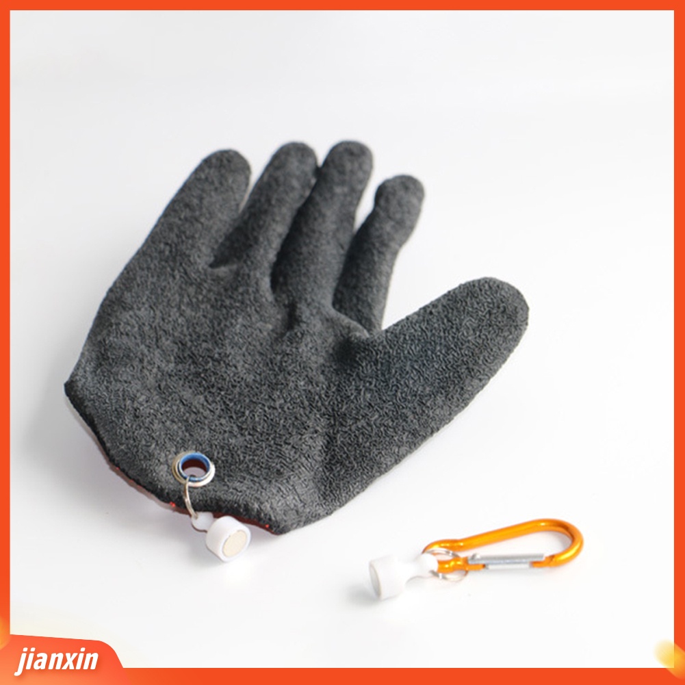(In Stock) 1Pc Tangan Kiri/Kanan Sarung Tangan Memancing Luar Ruangan Anti Selip Safety Hand Catch Fish Tool