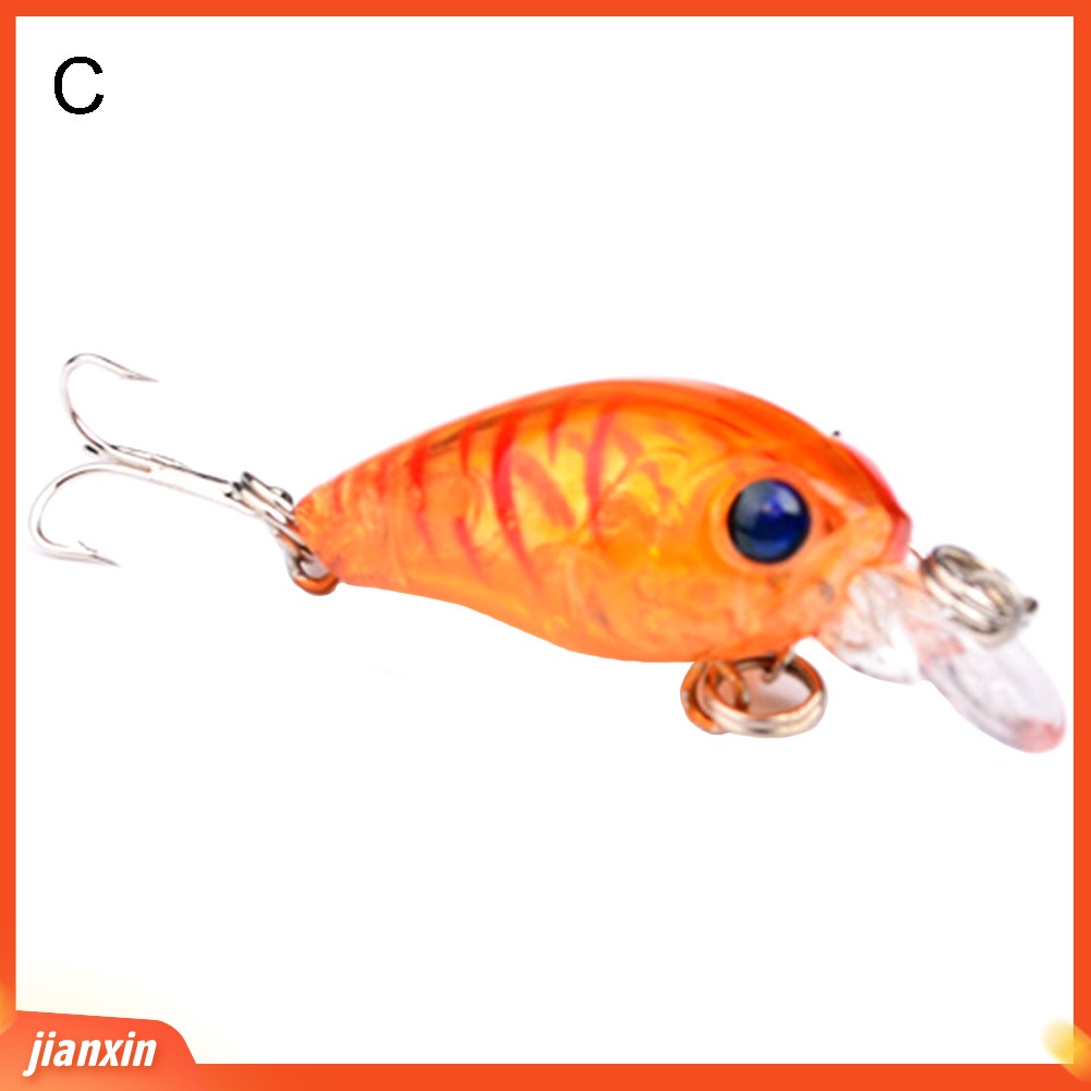 (In Stock) 4.5 cm Buatan Memancing Manusia Hidup Umpan Crankbait Wobbler Ikan Renang Tackle