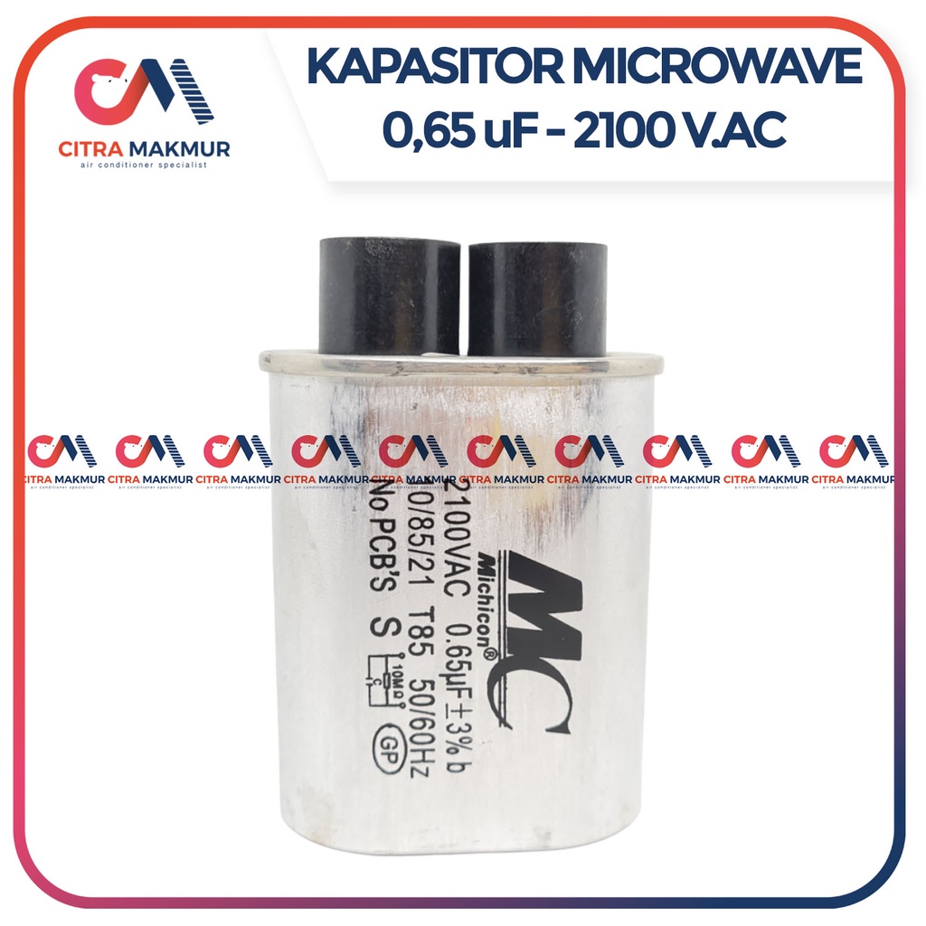 Kapasitor Microwave Oven 0,65 uf mf 2100 V Volt Micro Wave Sharp MC Capasitor Merk