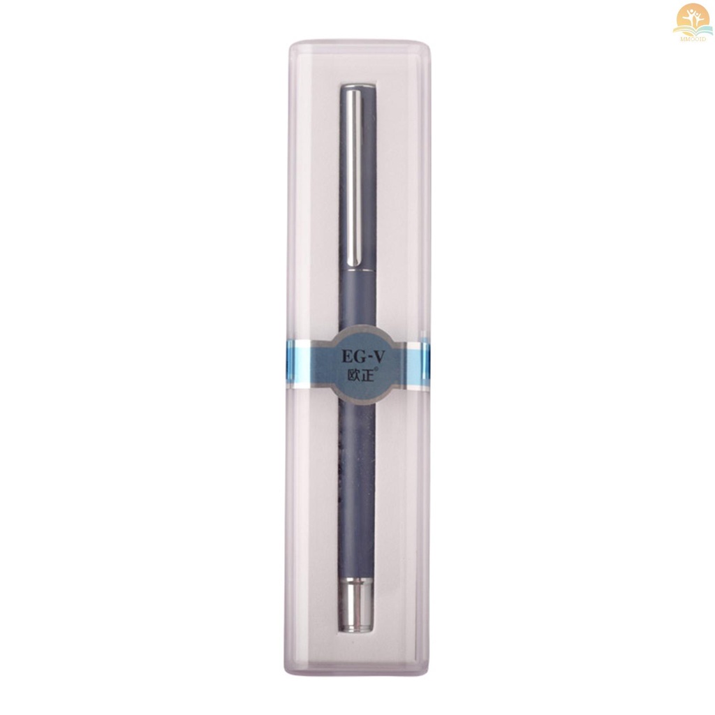 In Stock Fountain Pen Dengan Tinta Cartridge Metal Pen Case Iridium Pen Tip Matte Pena Pena Pena Pena 0.38mm Nib Aliran Halus Untuk Mengambil Catatan Menggambar Kaligrafi Art