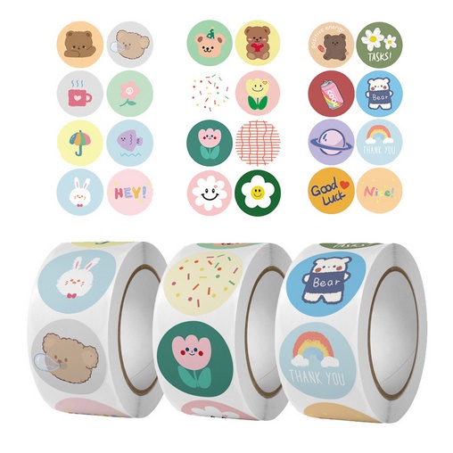 

COD✨Baru 500 PCS / 1 ROLL STIKER TERIMA KASIH / STICKER THANK YOU/Stiker Terimakasih-F