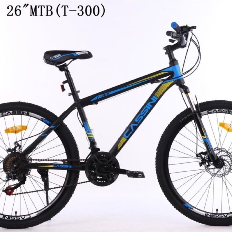Sepeda gunung mtb 26 inc dewasa dan remaja cassini 3x7 speed rem cakram ada shockbreaker ban kenda