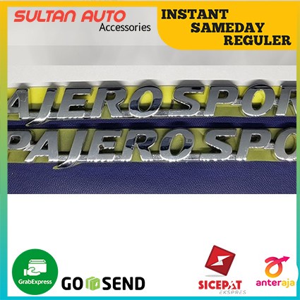 Logo Emblem Pajero Sport Bagasi Mobil / Emblem Pajero Sport Kecil