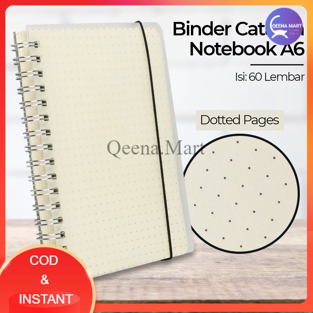 

Buku Binder Catatan Jurnal Harian Notebook Ukuran A6 Dotted Pages - S2526
