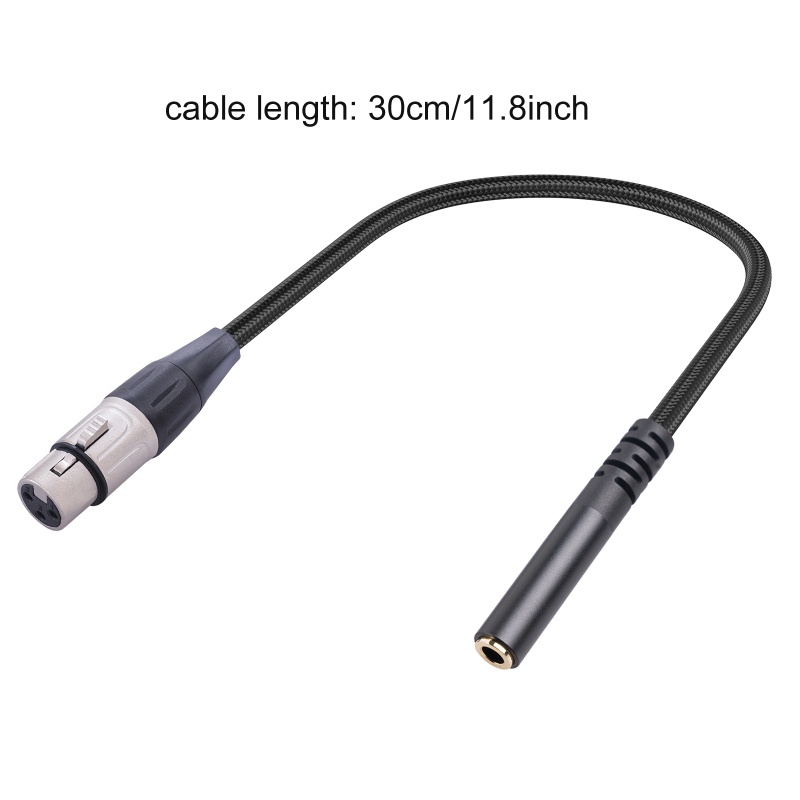 Kabel BT TRS 1.8inch to XLR 3Pin Female to 1.8inch Female Balanced XLR to 3.5mm TRS Signal Interconnect Cord