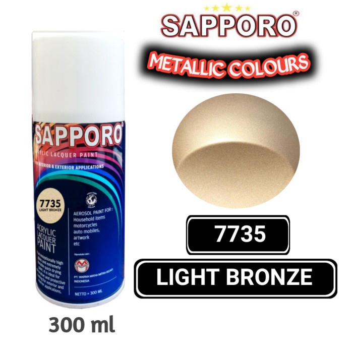 

7735 LIGHT BRONZE SAPPORO STANDAR 300ml Cat Semprot Pylok Pilok Pylox