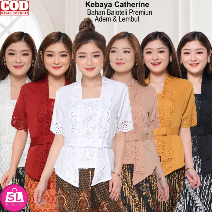 

Atasan Kebaya KutuBaru Encim Wanita Modern Mewah |Kebaya Wisuda Elegan - XL, Hitam