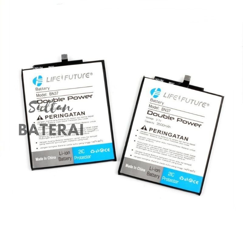 BATTERY BATERAI BATRE XIAOMI REDMI 6 / 6A / 6 PRO / BN 37 / BN37 / BN-37 DOUBLE POWER LIFE FUTURE