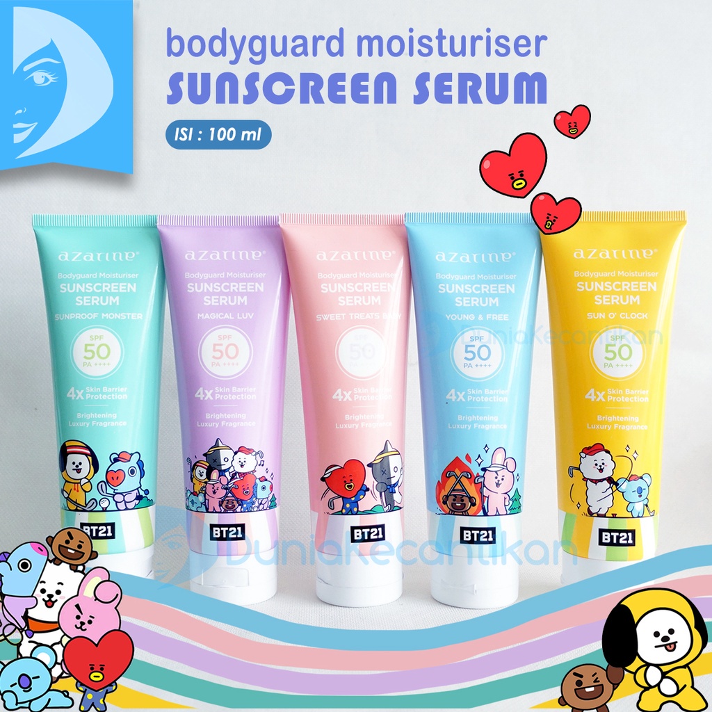 Azarine Body Guard Moisturizer Sunscreen Serum SPF 50 With Parfume Sunblock Sun Protection Azarine B