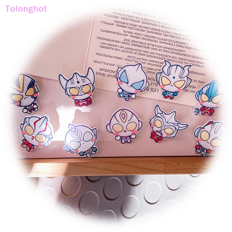 Tolonghot&gt; Tokoh Anime Lucu Ultraman Bros Akrilik Pakaian Pin Baju Tas Kerah Lencana Kartun Fashion Perhiasan Hadiah Ransel Menghiasi Baik