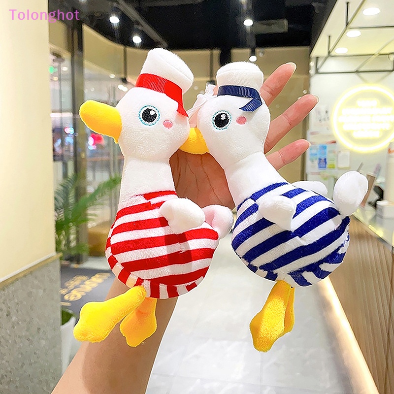 Tolonghot&gt; Lucu Bebek Navy Mainan Mewah Kartun Hewan Liontin Boneka Lembut Gantungan Kunci Ransel Tas Mobil Key Ring Decor Hadiah Pasangan well