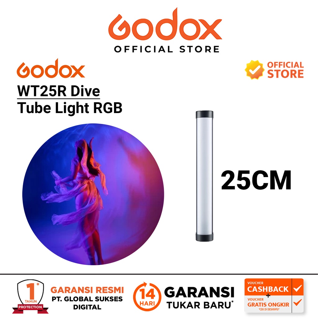 Godox WT25R Dive Tube Light 25CM RGB WT 25R