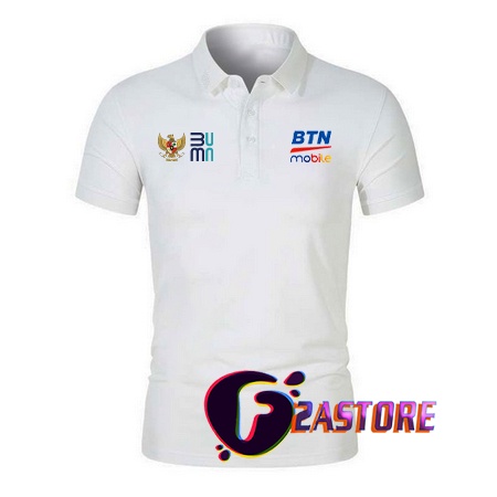 Poloshirt / Kaos-Baju kerah model POLO T-shirts BANK BTN MOBILE BANKING BUMN - 01 Gpoloshirt