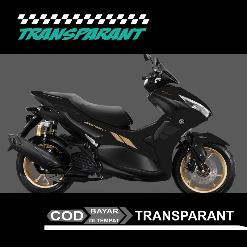 STRIPING STICKER ALL NEW AEROX CONNECTED NVX 155 ORIGINAL ABS 2022 striping transparant viral cod