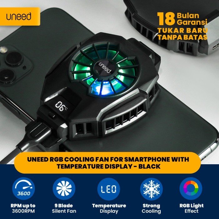 UNEED Cooling Fan Pad for Smartphone COOLER PENDINGIN HP GAMING FAN