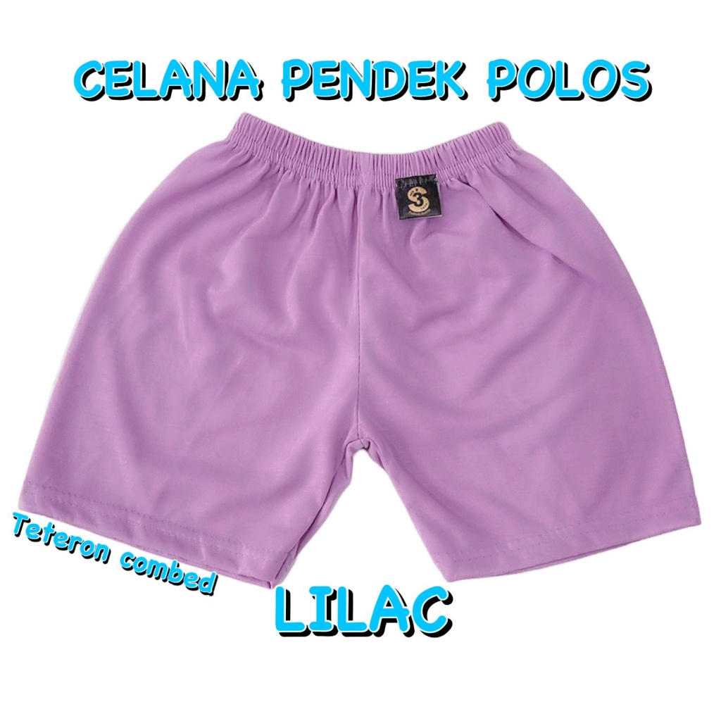 CELANA PENDEK POLOS SANTAI ANAK LAKI-LAKI/PEREMPUAN COMBED