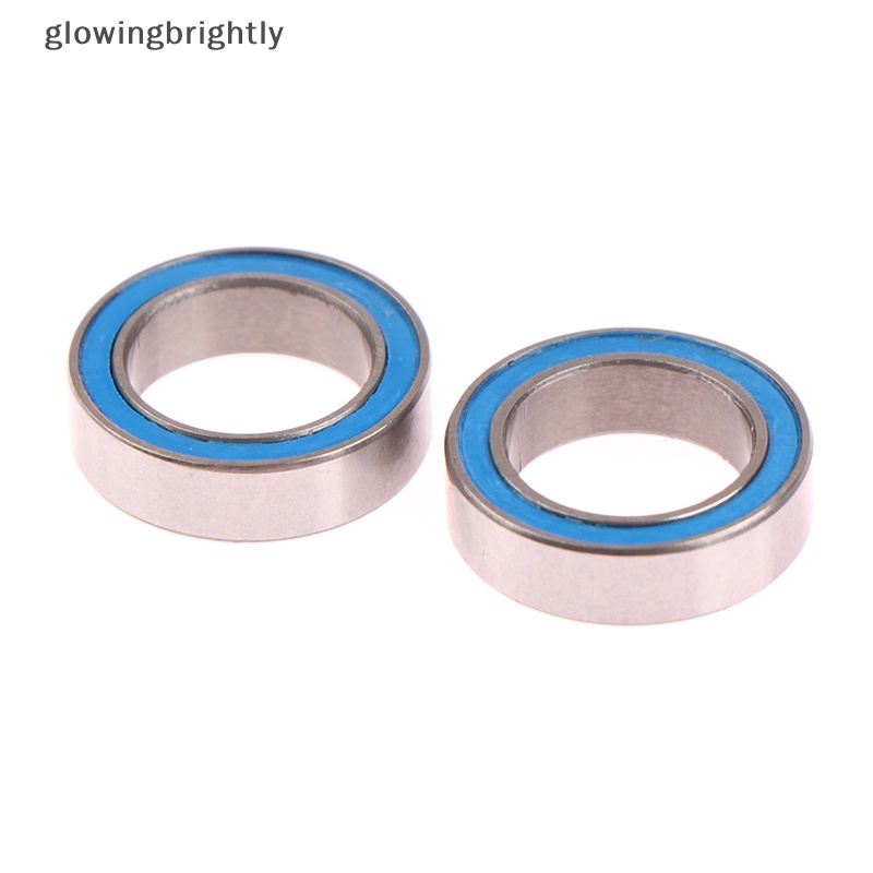 [glowingbrightly] 2pcs 6700 2RS 10X15X4mm Motor Level Karet Biru Seal Bearing Model Bearing Motor Bearing TFX