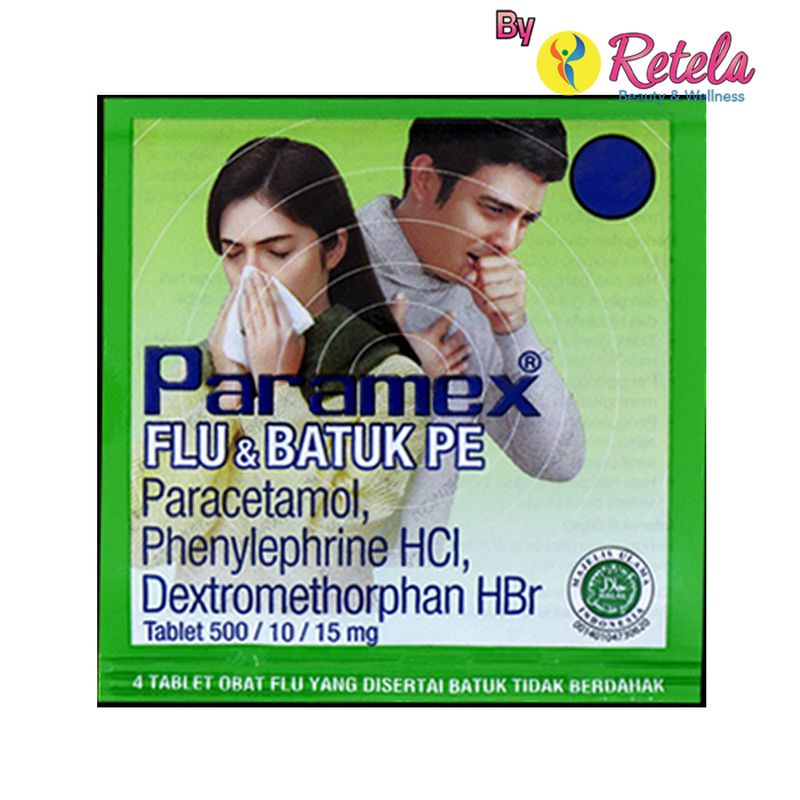 Paramex Flu &amp; Batuk Pe 1 Strip 4 Tablet