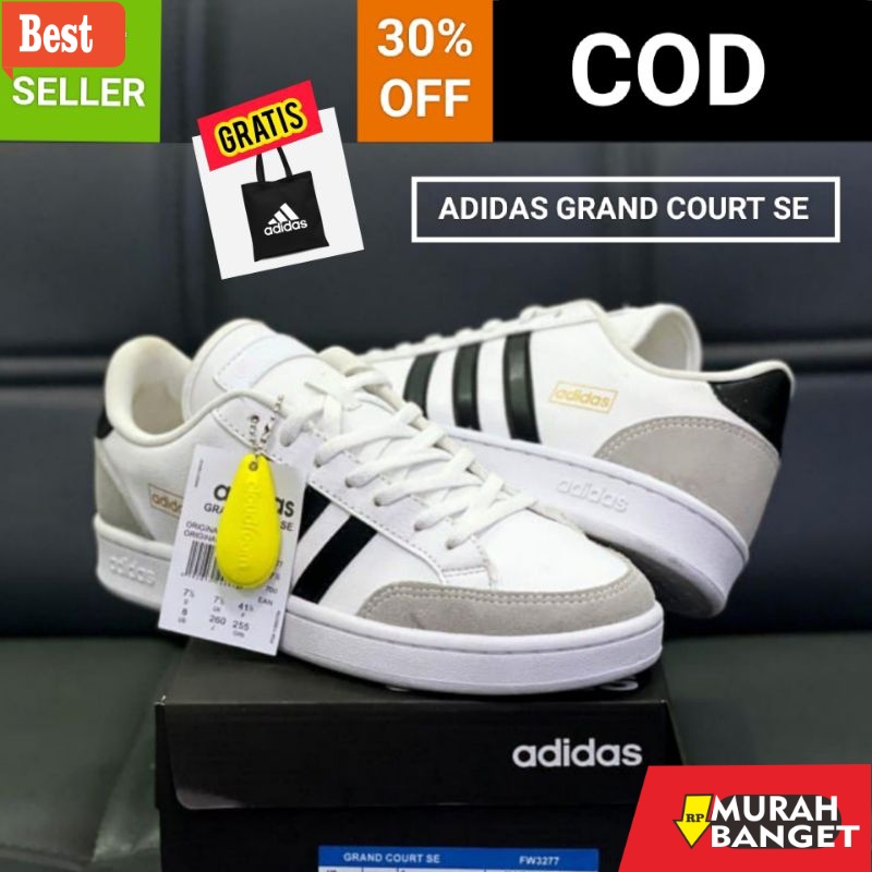 Sneakers pria terbaru- SEPATU WANITA & PRIA ADIDAS GRAND COURT WHITE PREMIUM ORIGINAL SNEAKERS / SEP