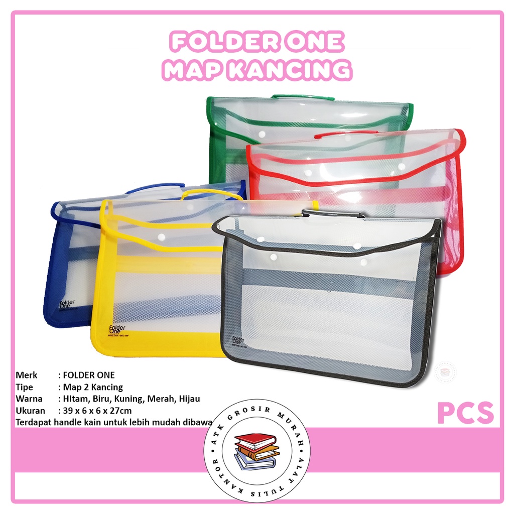 

FOLDER ONE - Map Dokumen 2 Kancing Penyimpanan File - Pcs