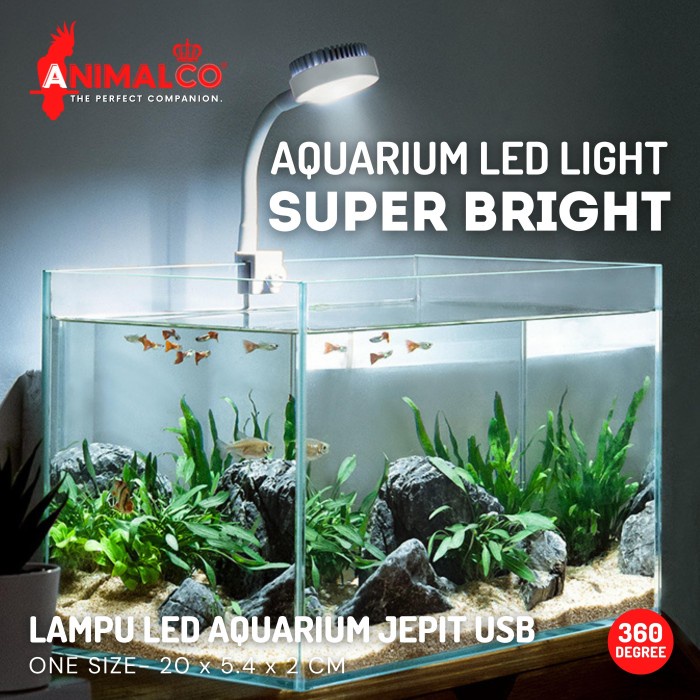 LAMPU JEPIT AQUARIUM LED / LAMPU LED MINI AQUASCAPE / LAMPU LED MINI