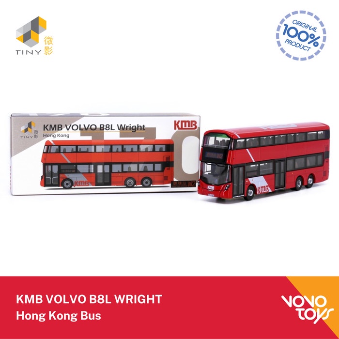 Tiny Diecast 170 KMB VOLVO B8L WRIGHT Hong Kong Bus
