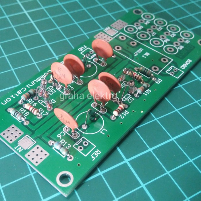 pcb kit swr vswr power meter strip true line coupler FM vhf Tyas Elektro