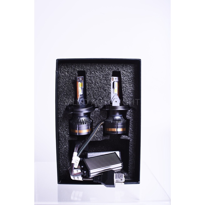 Lampu Utama LED Mobil H4 H11 3 Warna Premium High Power