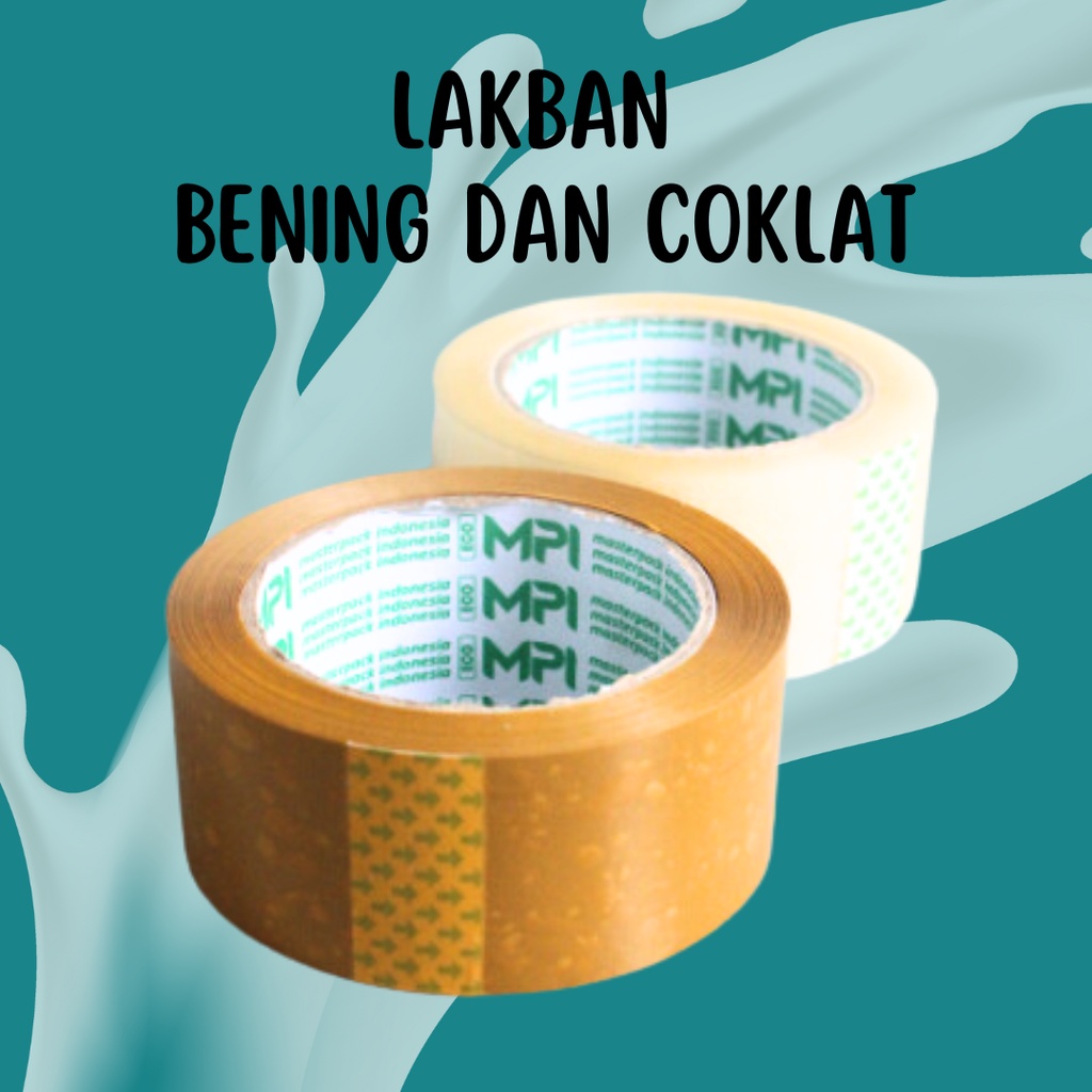 

Lakban Bening Dan Cokelat MPI 45mm x 100 Yard | Ekomonis | Murah |