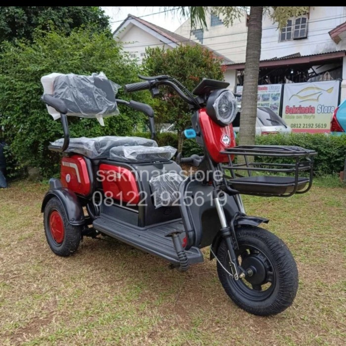 T2C Sepeda Listrik Roda 3 Xuanku Murah / Sepeda Motor Listrik Roda Tiga Original