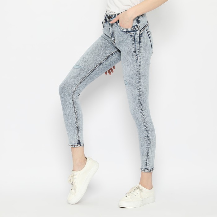 Promo Style COD Papperdine 102 Natalie Snow Skinny Celana Panjang Jeans Wanita Stretch - 32, Natalie