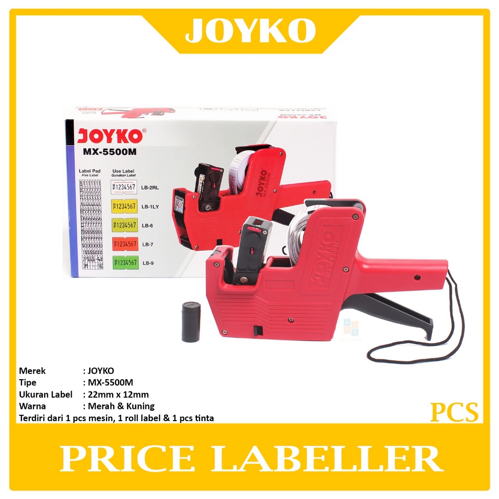 

JOYKO - Alat Labeller Harga 1 Baris MX-5500M - Pcs