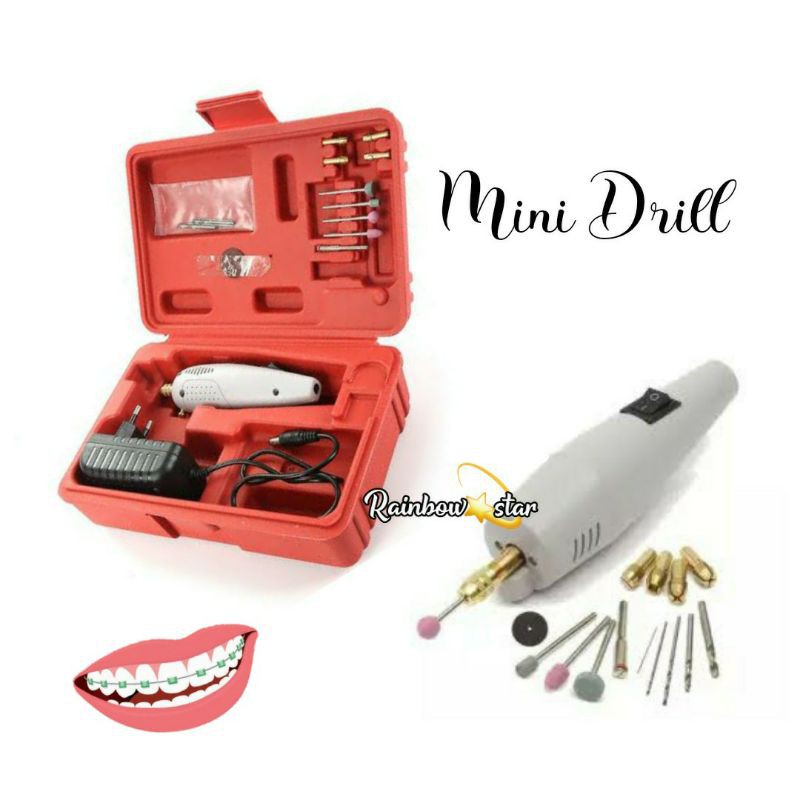 AMND Mini / Drill Bor Alat Grinder Electric Drill Untuk Veneer / Poles Veneer Gigi