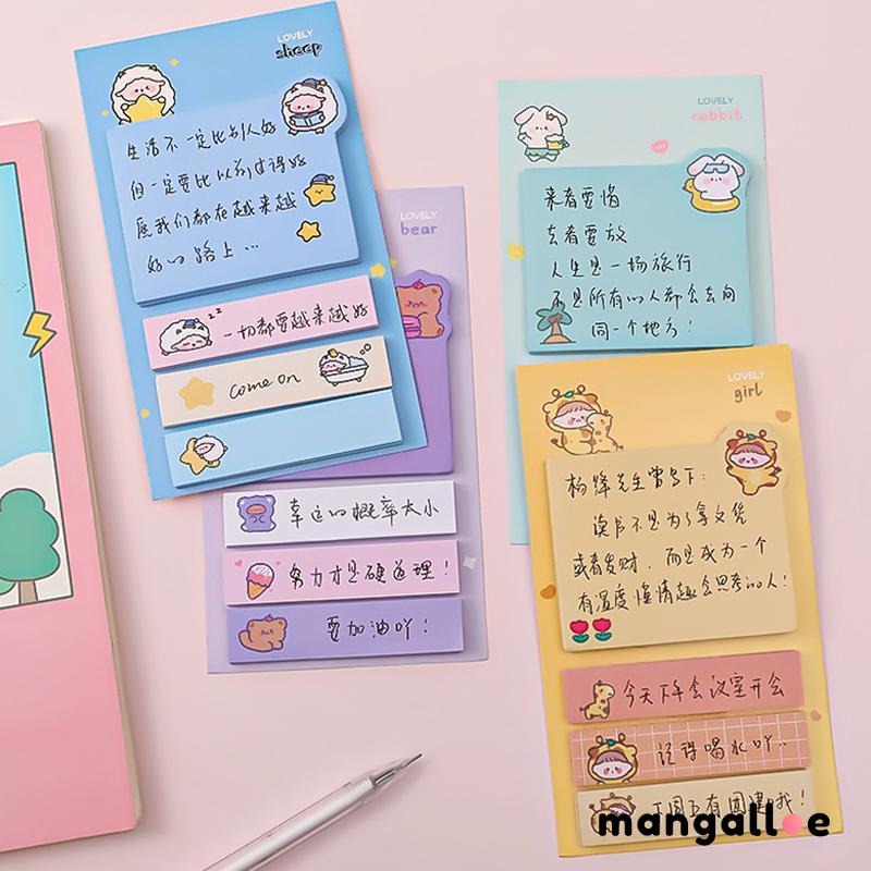 

Kartun Kreatif Postit Note Cute Ins Mark Message Postit Note Office Student Note -MG