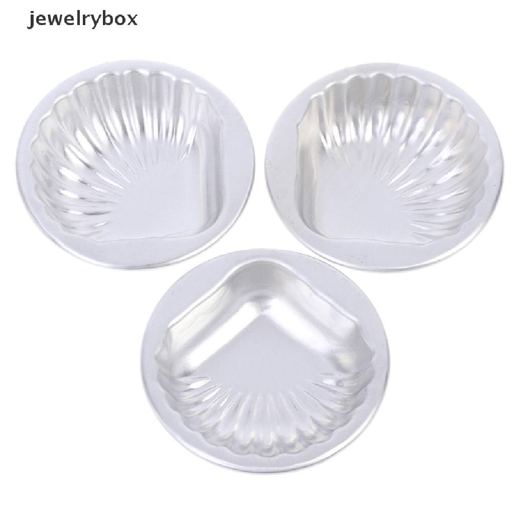 [jewelrybox] 5x Crafg Aluminium Alloy Handmade Cetakan Mandi Kue Fizzy Sea Shell Bentuk Butik